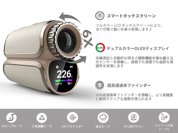 FastDeer S2 ゴルフ用距離計 新品未使用 Amazon.co.jp: FastDeer ゴルフ 距離計 S2 高級牛革 フルカラー