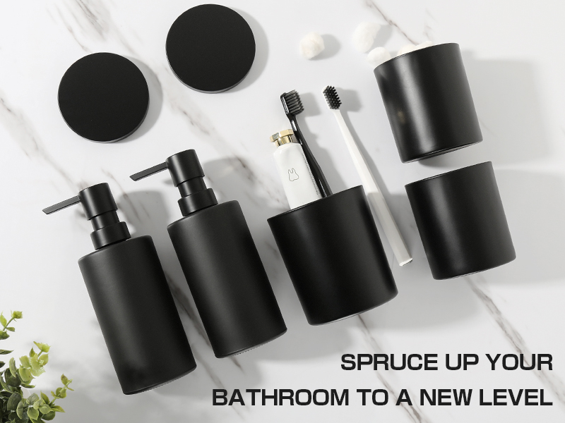 bathroom accessory set