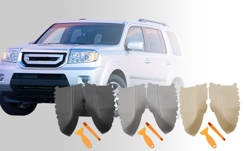 GXARTS 2Pcs Leather Front Door Armrest Cover Compatible