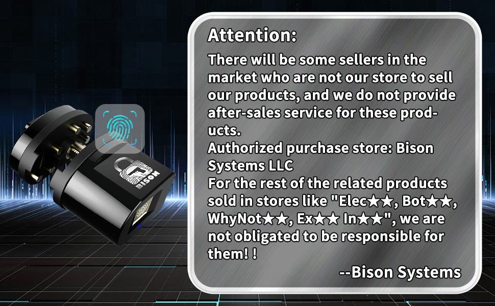 BISONLOCK Bison Fingerprint Trigger Lock, Gun Locks Fit Most Handguns and Rifles