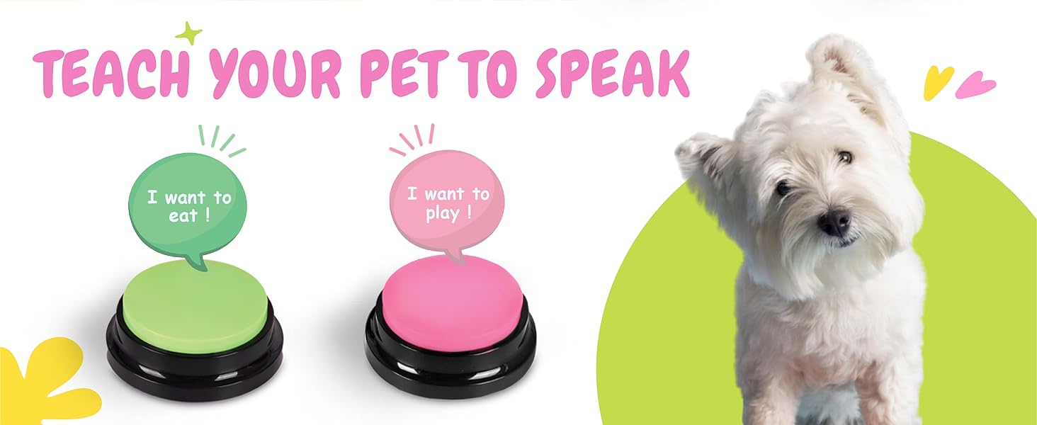 Dog Buttons for Communication, Talking Buttons for Dogs
