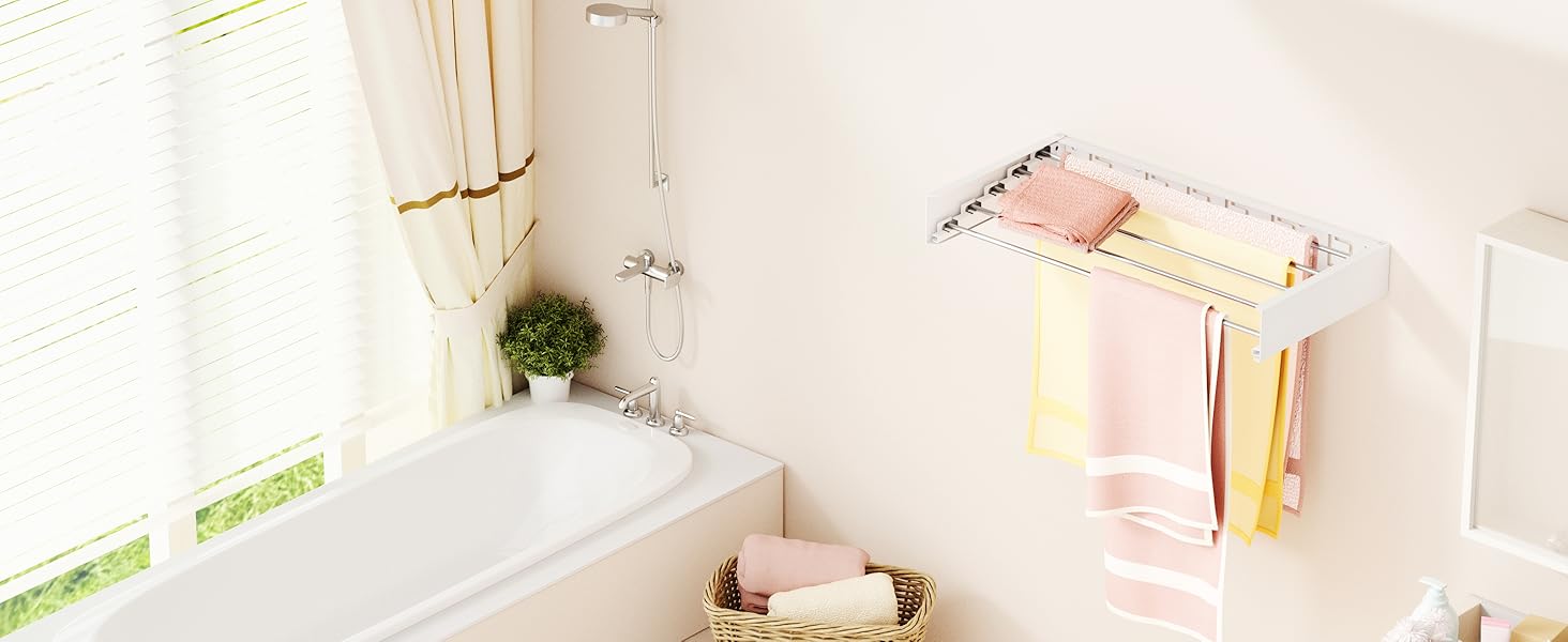 Wall Mounted Clothes Drying Rack