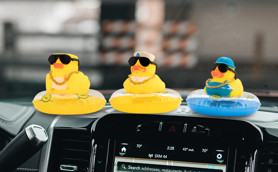 wonuu Car Rubber Duck Car Duck Decoration Dashboard Car Ornament for Car Dashboard