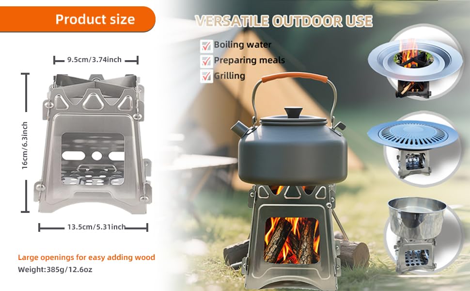 wood burning camping stove