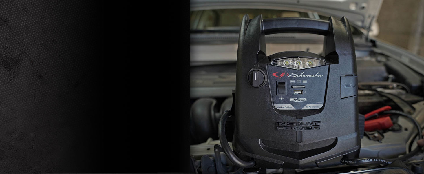 Schumacher SJ1330 4-in-1 Portable Power Station and 1000 Peak Amp Jump Starter