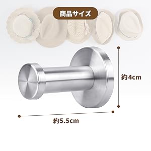 ふー　6連壁掛けフック chocolate2本 Amazon.co.jp: Anni 壁掛けフック 6本セット 壁 フック ウォール