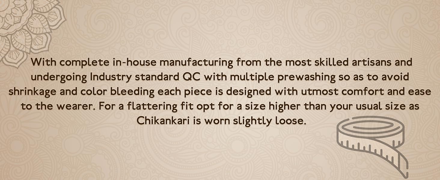 Seva Chikan Hand Embroidered Lucknawi Chikankari Straight Kurta Kurti for Women