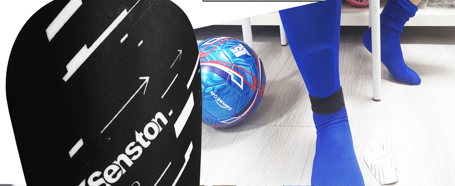 Senston Mini Soccer Shin Guard for Men, Women, Teens, Youth 3.9 x 2.4