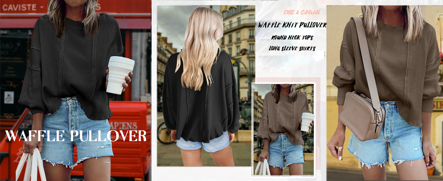 Waffle Pullover