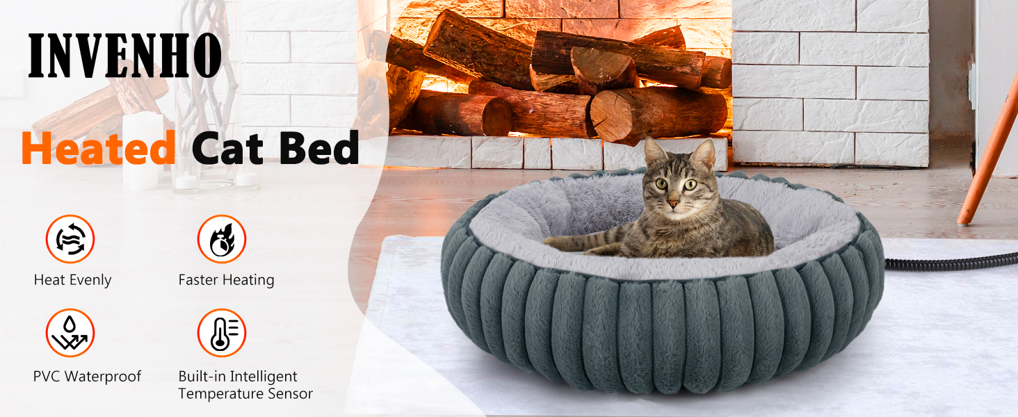 heated cat bed