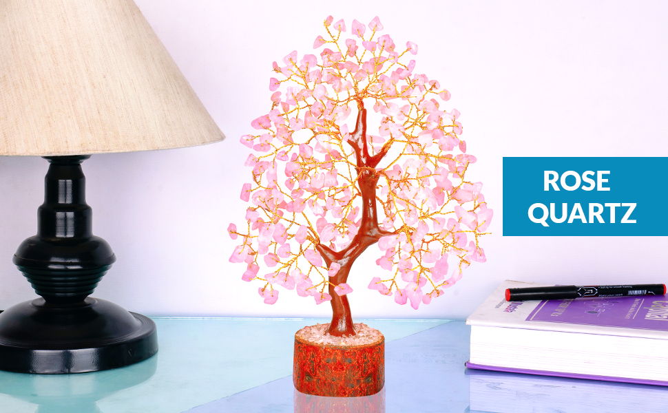 ROSE  QUARTZ crystal tree of life crystal tree spiritual crystal tree