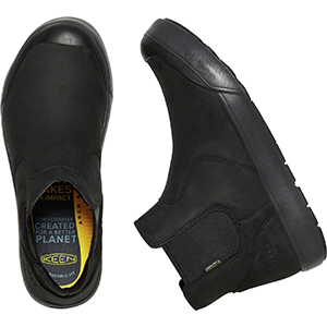 KEEN ELENA CHELSEA WP Women's Boots, TRIPLE BLACK/BLACK, 6.5