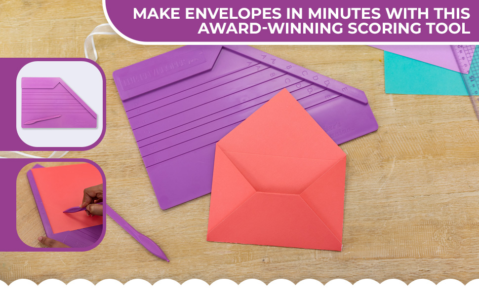 Crafters Companion The Enveloper11.75" X7.5, Paper, Purple, 11.75" x 7