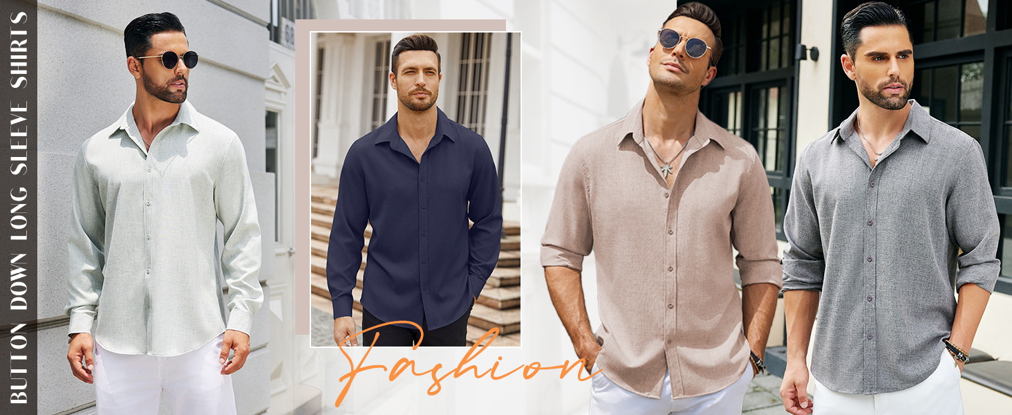mens long sleeve casual shirts