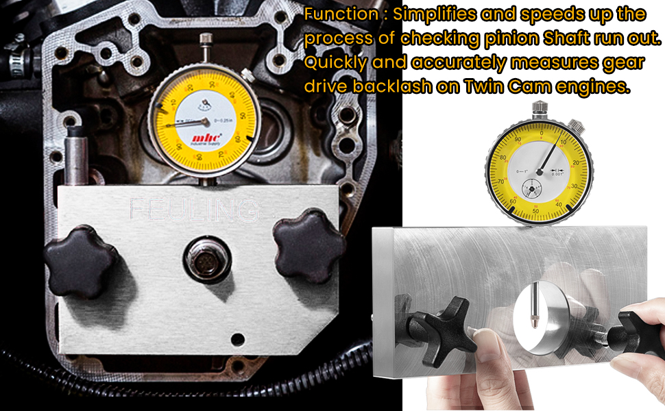 9015 Crank Runout Measuring Tool for Harley Davidson Twin