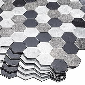 Metal Hex Silver Black