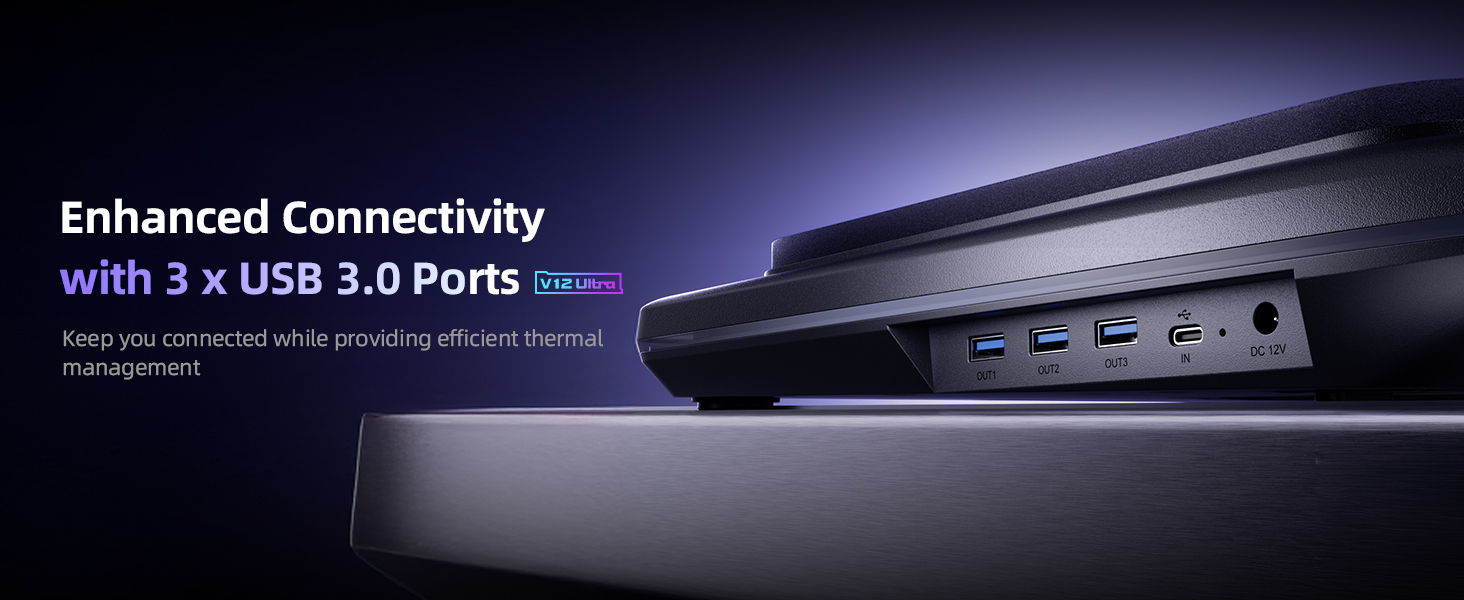 llano V12 Ultra Laptop Cooling Pad