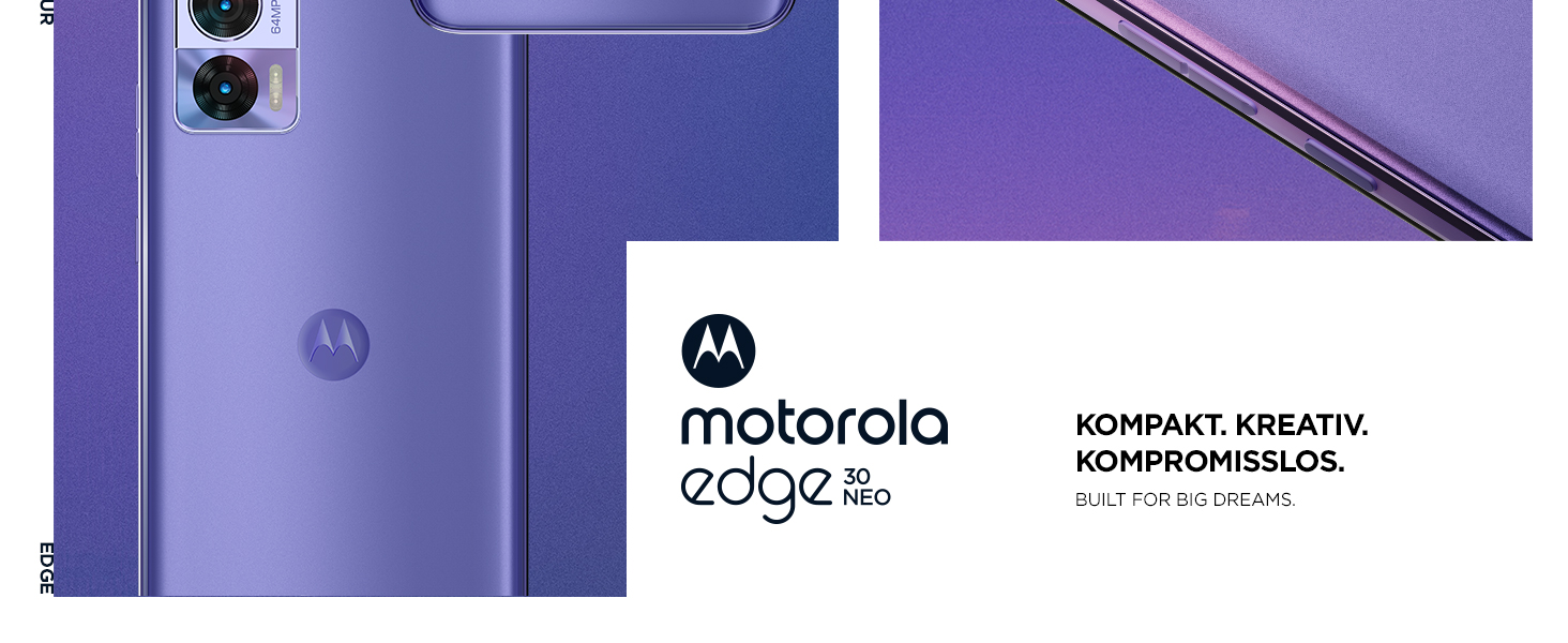 Motorola Moto Edge30 neo Smartphone (6,3'FHD+Display, 64MPKamera, 8