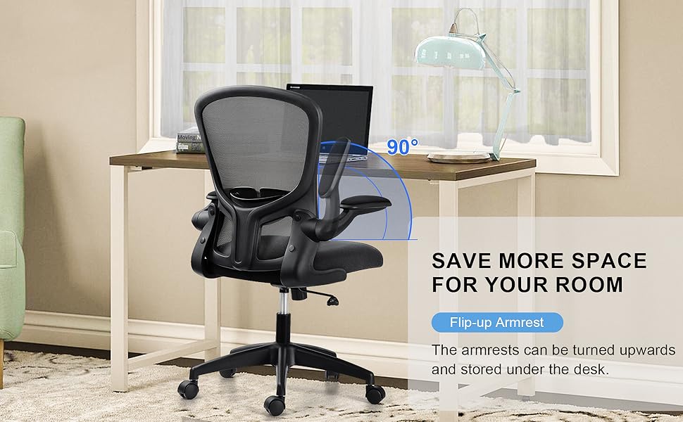 Brick Attic Ergonomic Office Chair, Lumbar Support Desk Chair with Flip