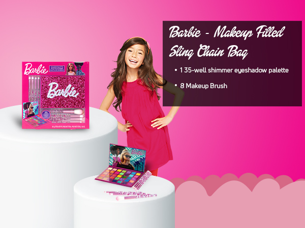 Townley Girl Barbie 35-Well Eyeshadow Palette, Shimmery and Opaque Colors, Pigmented Blendable