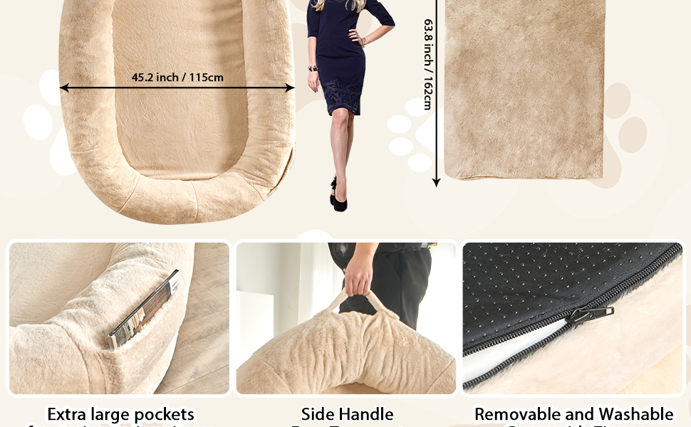 Human Dog Bed, Gaint Human Dog Bed for Adult, Human Sized