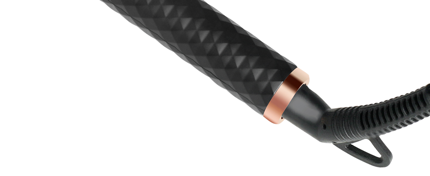 Curling iron with 360° swivel cord