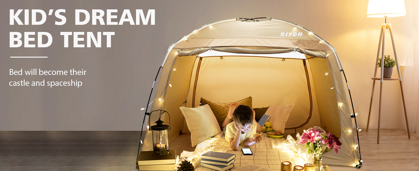 Bed Tent Bed Canopy Twin Size for Adult Sleeping Tents Dream Tents Blackout Privacy Tents Full Queen