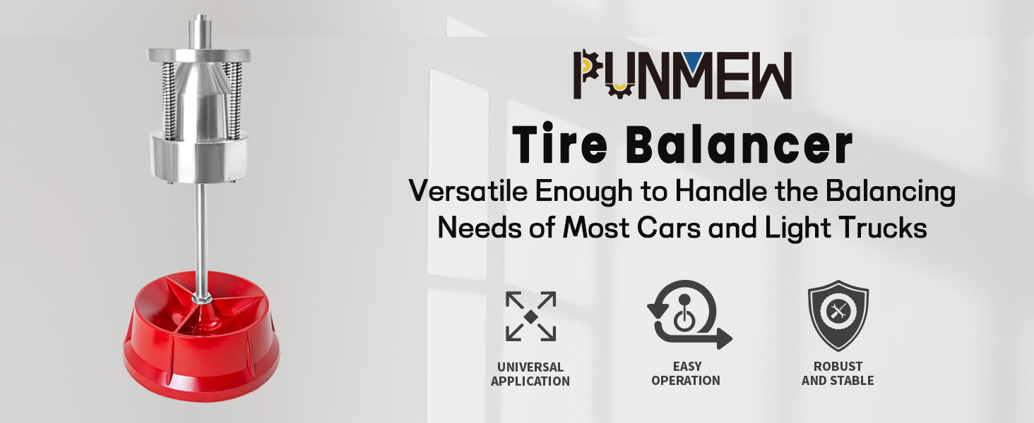 Tire Balancer Portable Hubs Wheel Balancer with Bubble Level Tire Changer Wheel Balancer