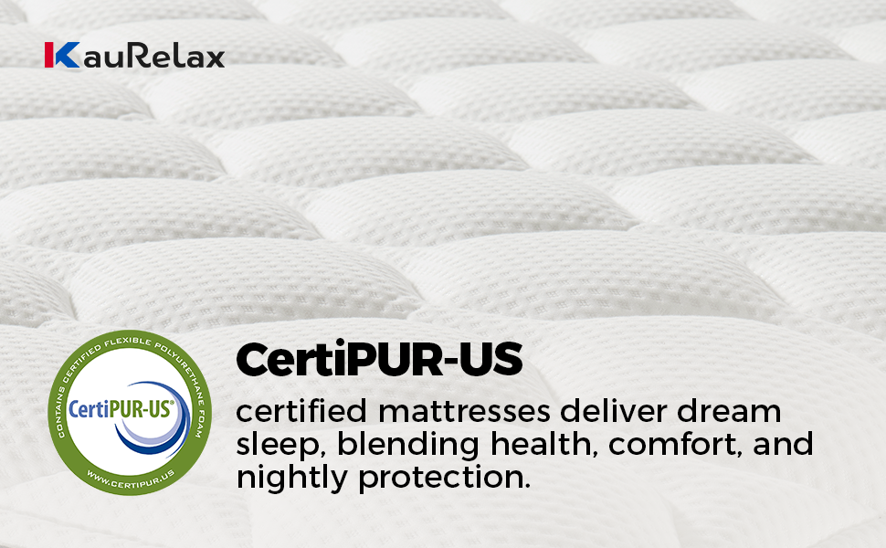 KauRelax 14 Inch King Size Mattress, Gel Memory Foam