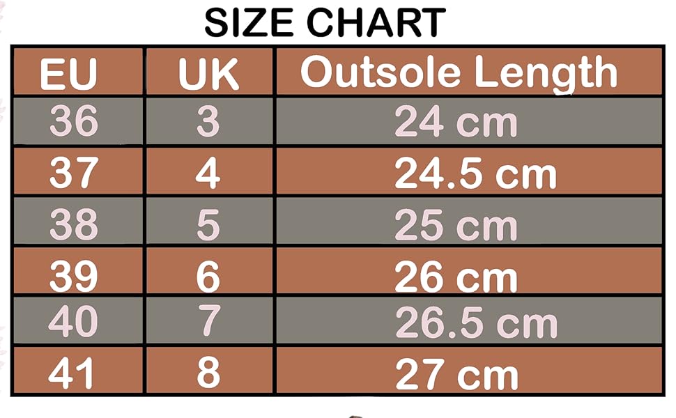 Size Chart Womens UK Sizes