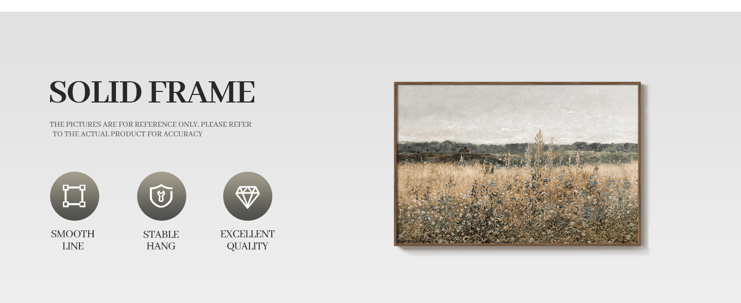 large vintage framed wall art 24x36 inches french country rustic wildfloral painting