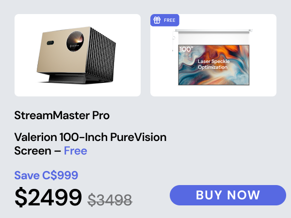新品 Valerion StreamMaster Plus2 プロジェクター Amazon.com: Valerion StreamMaster Plus2 4K Laser Projector