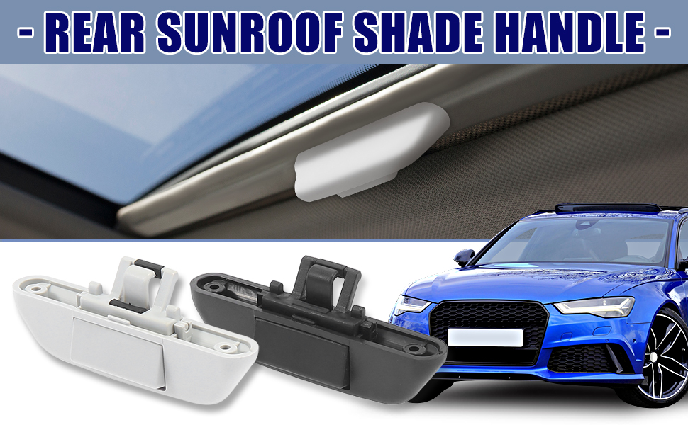 X AUTOHAUX 2pcs Plastic Rear Sunroof Shade Handle Black and