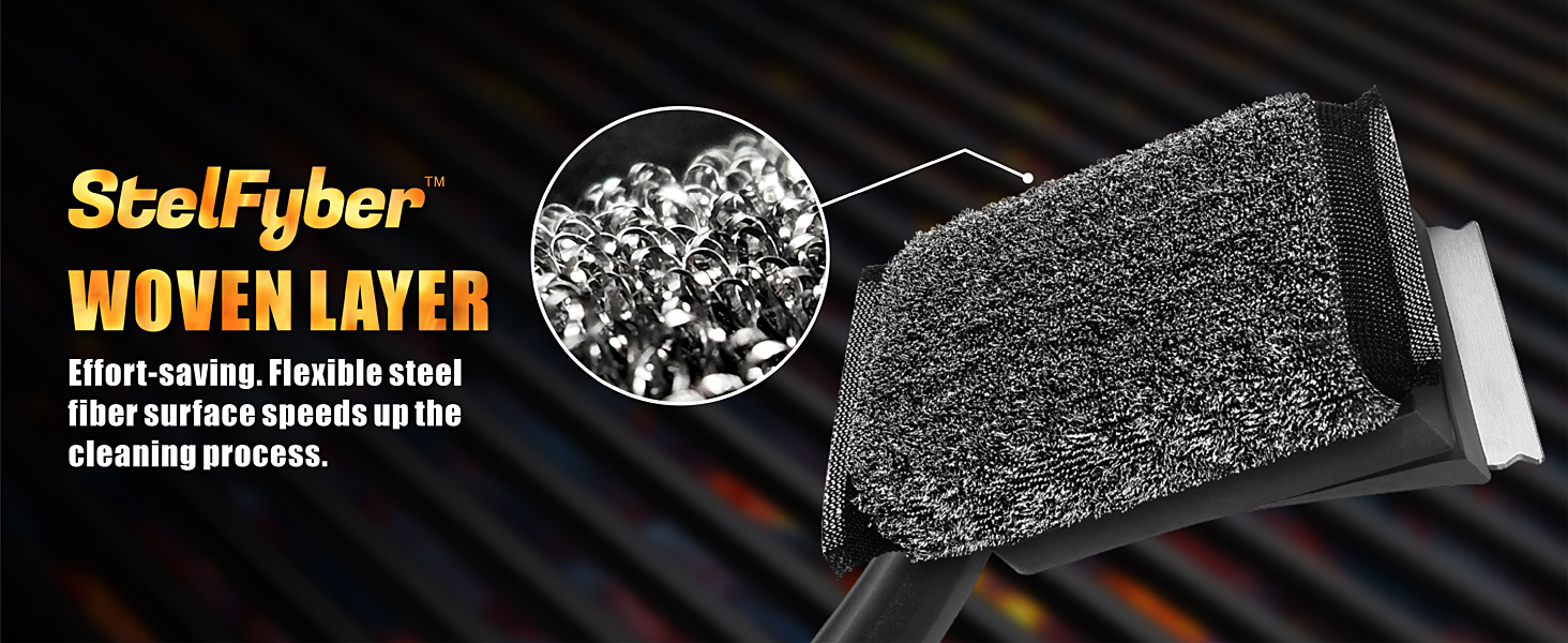 GRILLART SteamWizards Grill Brush Features