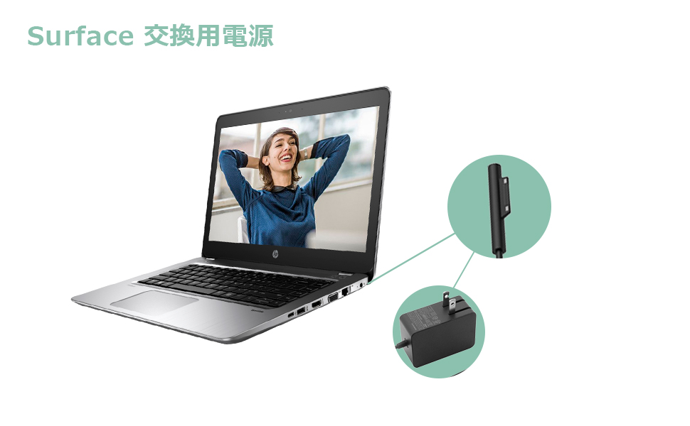 Amazon.co.jp: Surface Go 2 充電器Surface Go 充電器, 15V 1.6A