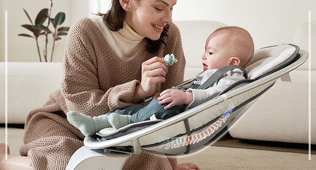 Amazon.com : Yacul Electric Baby Swing for Newborns, Infant Swing