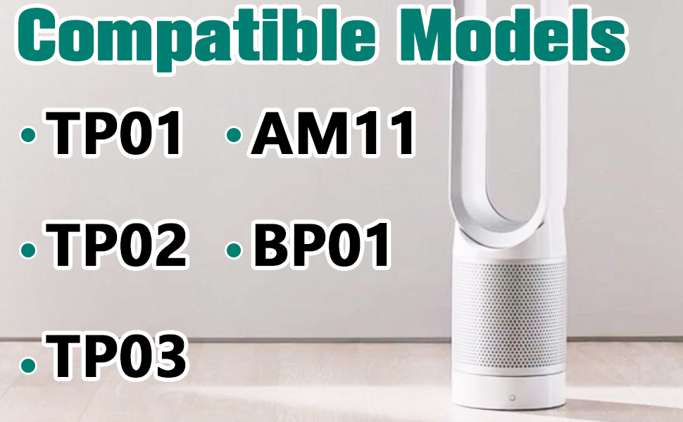 Air Purifier Filter Replacement for Dyson TP01 TP02 TP03 BP01, Compatible with Dyson
