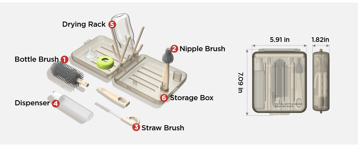 travel bottle drying rack