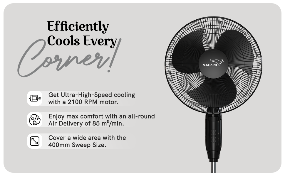 Buy VGuard Gatimaan Pro HSP N High Speed Pedestal Fan (2100 RPM) (2
