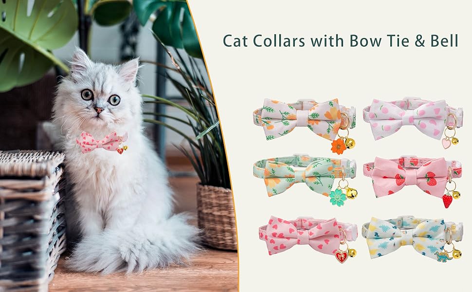 cat collar with bowtie