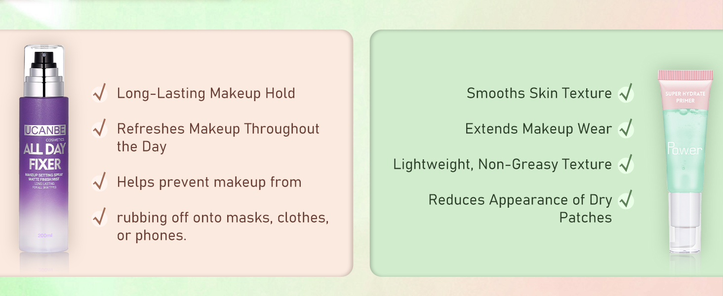 SETTING SPRAY + FACE PRIMER