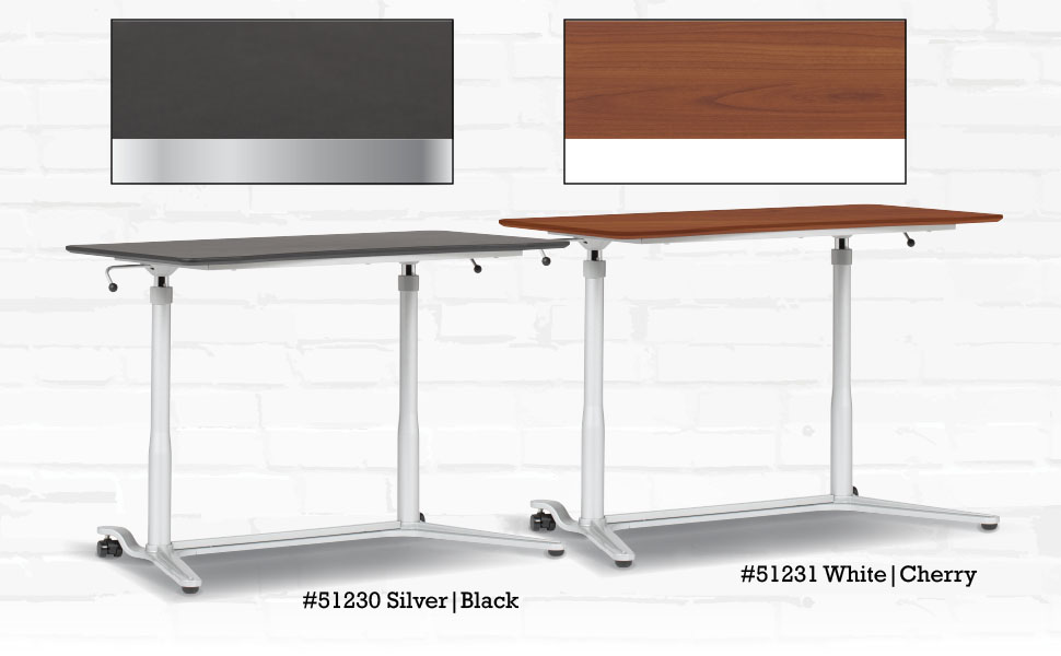 Sit to stand desk, standing desk, portable desk, gas lift desk, mobile cart, adjustable height