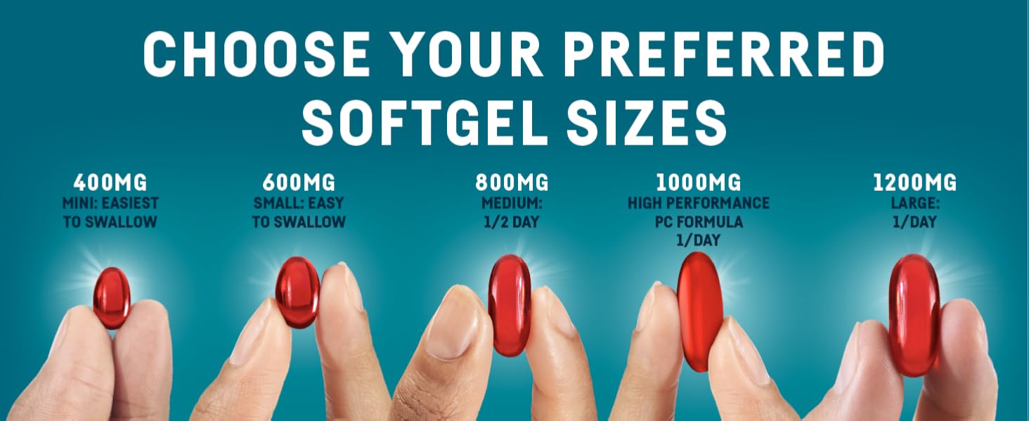 Choose from mini, small or regular pill sizes of Kori Krill to best suit your preference