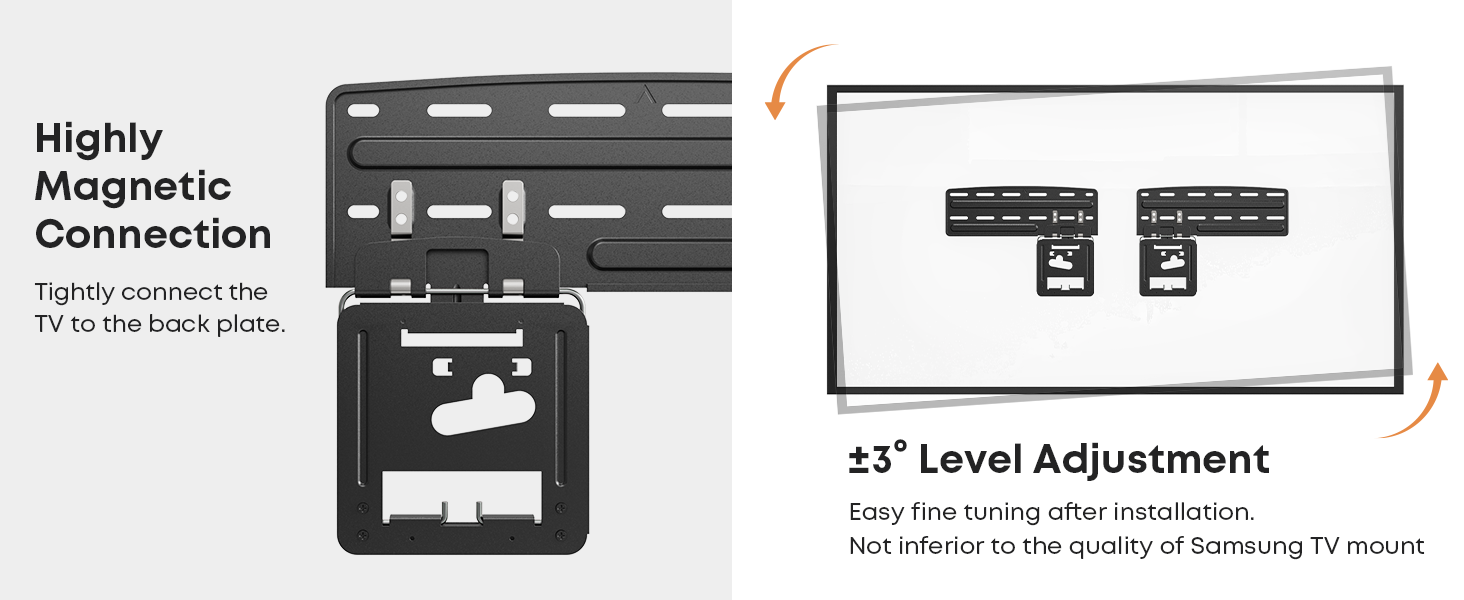 Ultra Slim TV Mount Slim Fit Wall Mount for 43 to 85 inch