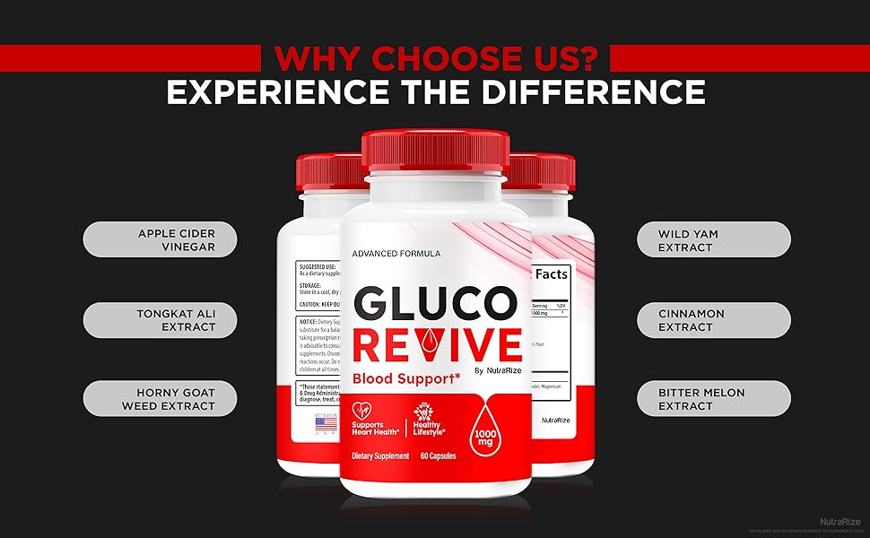Amazon.com: NutraRize Gluco Revive - Official Gluco Revive Pills for - What Are The Ingredients In Gluco Revive