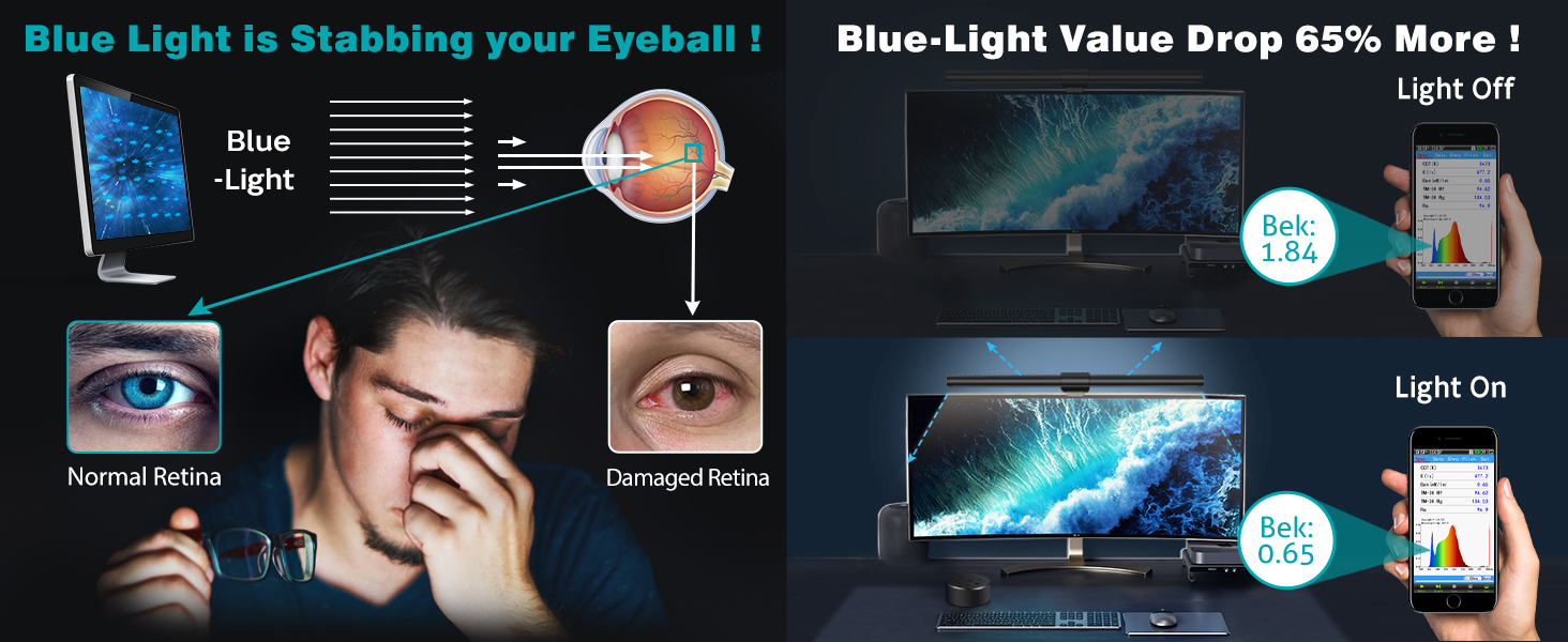 monitor light bar with remote