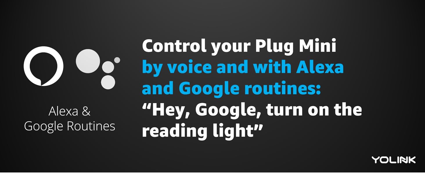 control your plug mini by voice and google and alexa routines