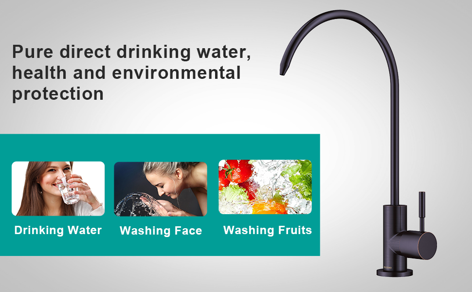 AULEEND 100 LeadFree Brass Kitchen Water Filter Faucet, Sink Water Filter System, Suitable for