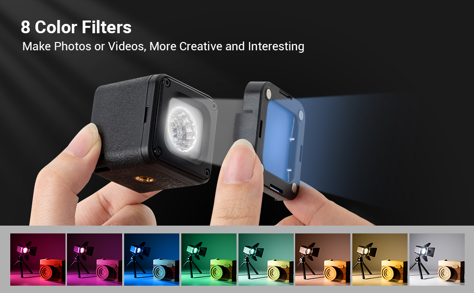 SmallRig Mini LED Video Light, Waterproof Portable Camera Light Kit