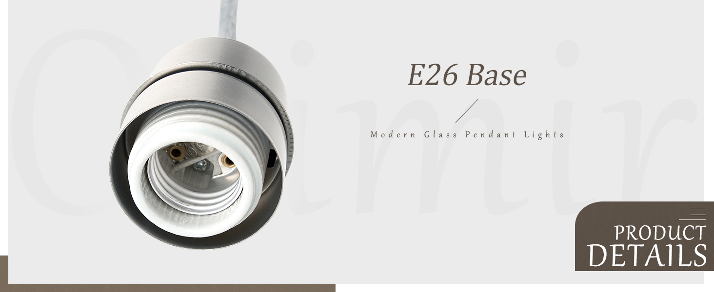 Osimir Brushed Nickel Pendant Lights Kitchen Island 3 Pack, Modern